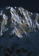朝陽射すアンナプルナT峰南壁